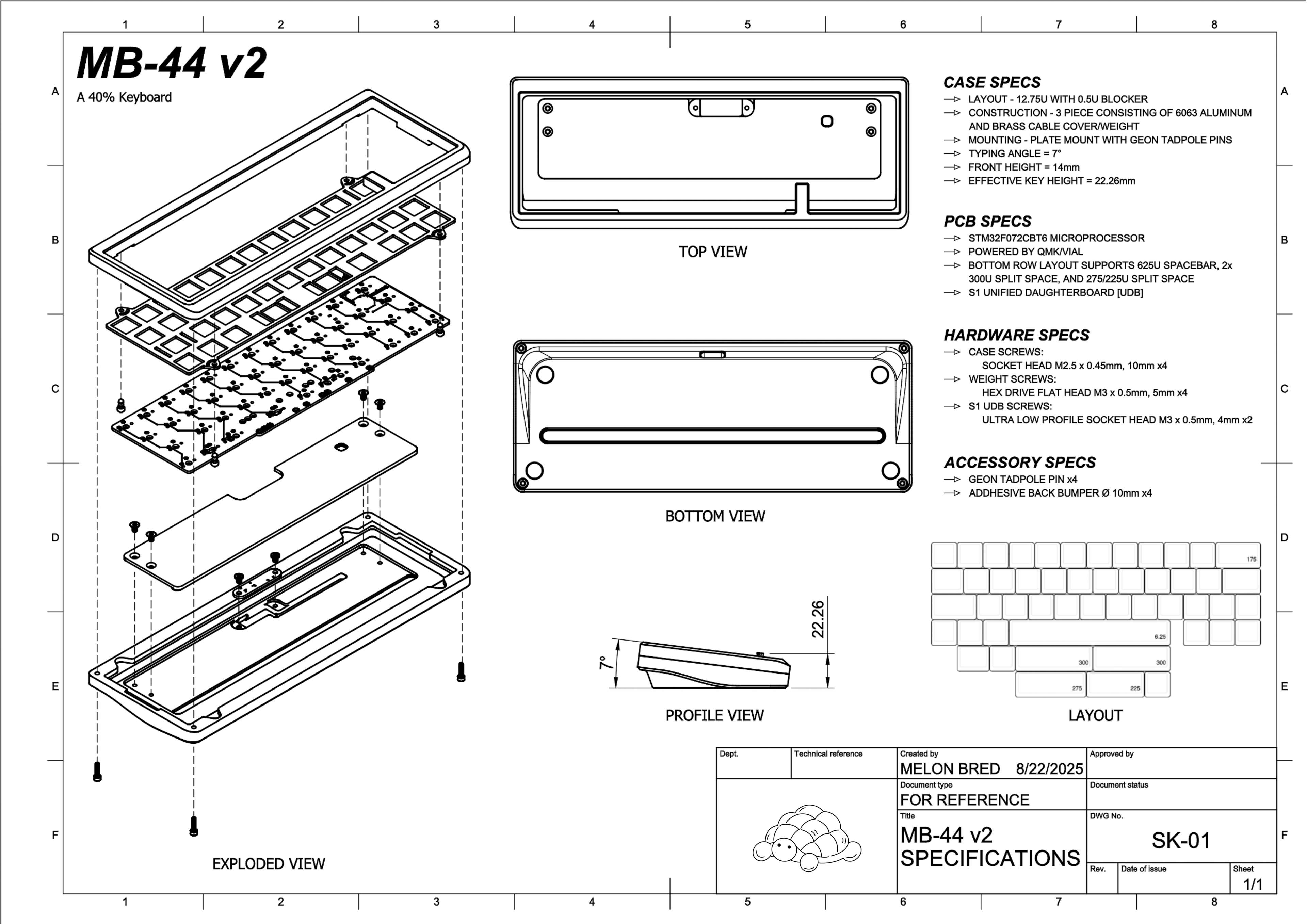 MB-44 v2 Keyboard Kit [Pre-Order]